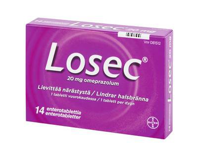 LOSEC 20 mg enterotabletti 14 tablettia