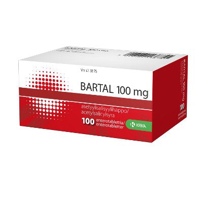 BARTAL 100 mg enterotabletti 100 tablettia