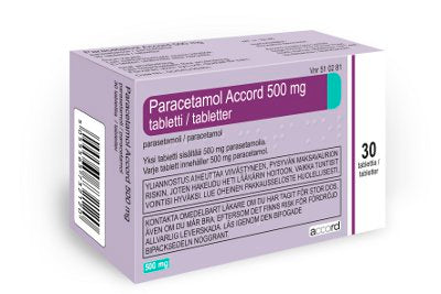 PARACETAMOL ACCORD 500 mg tabletti 30 tablettia