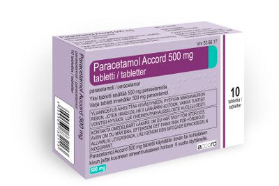 PARACETAMOL ACCORD 500 mg tabletti 10 tablettia
