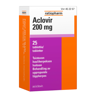 ACLOVIR 200 mg tabletti 25 kpl