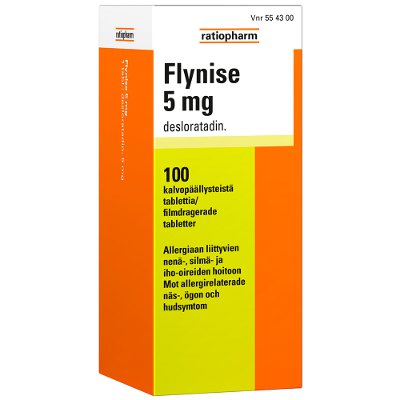 FLYNISE 5 mg tabletti, kalvopäällysteinen 100 tablettia