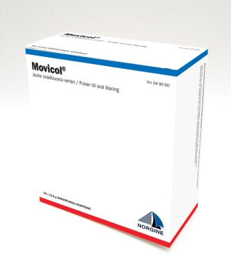 MOVICOL 46,6 mg/178,5 mg/350,7 mg/13125 mg jauhe oraaliliuosta varten annospussi, Paranova, 20 kappaletta