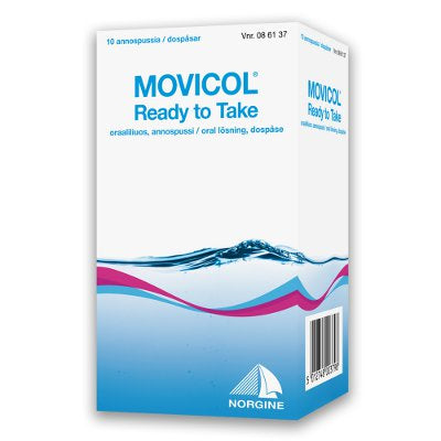 MOVICOL Ready to take oraaliliuos ummetuksen hoitoon, annospussi 10 kpl