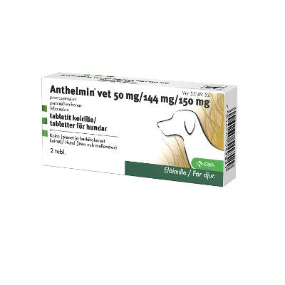 ANTHELMIN VET 50 mg/144 mg/150 mg tabletti (pienet ja keskikokoiset koirat) 2 tablettia