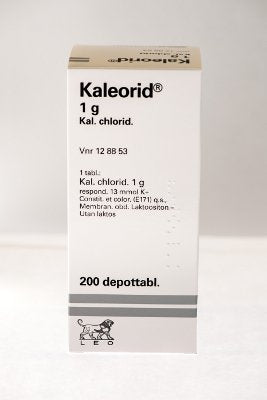 KALEORID 1000 mg depottabletti 200 kpl