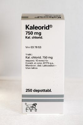 KALEORID 750 mg depottabletti 250 kpl