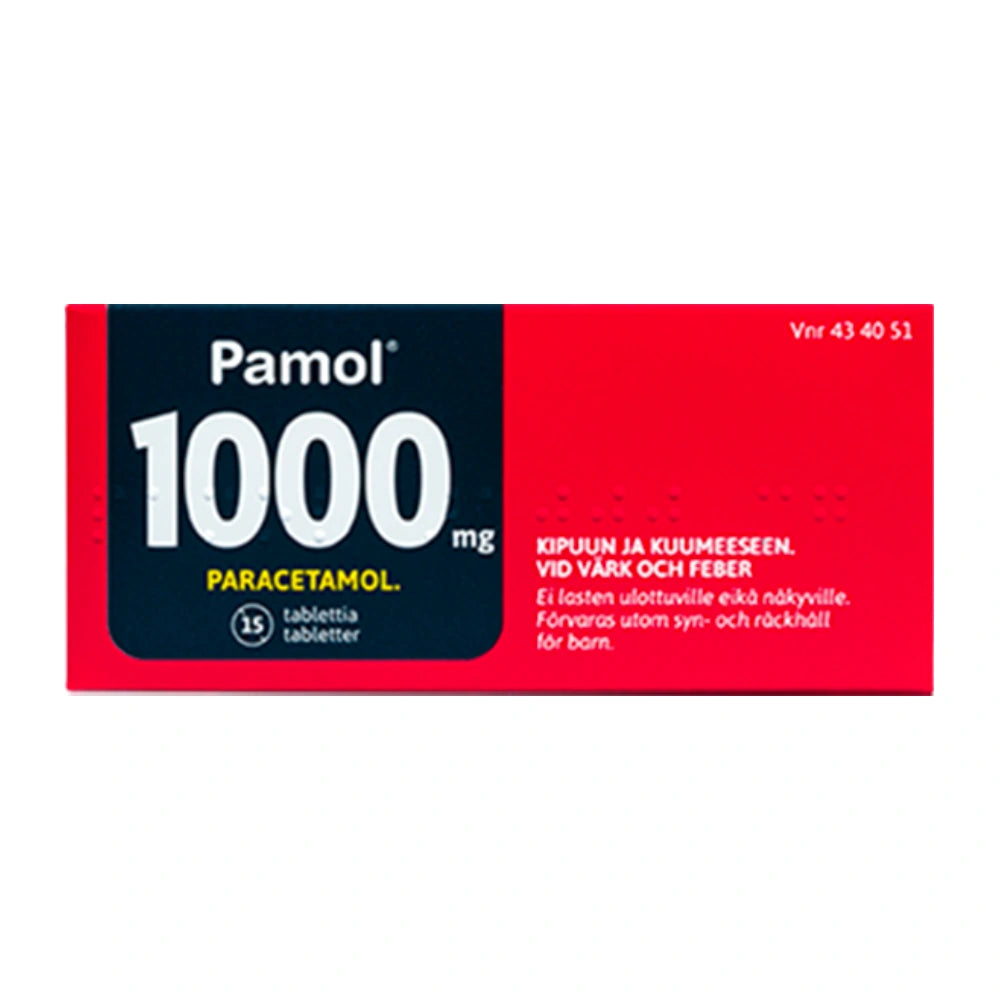 PAMOL 1000 mg tabletti 15 tablettia