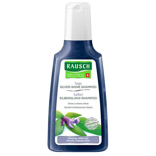 RAUSCH Salvia Shampoo harmaille ja luonnonvaaleille hiuksille 200 ml