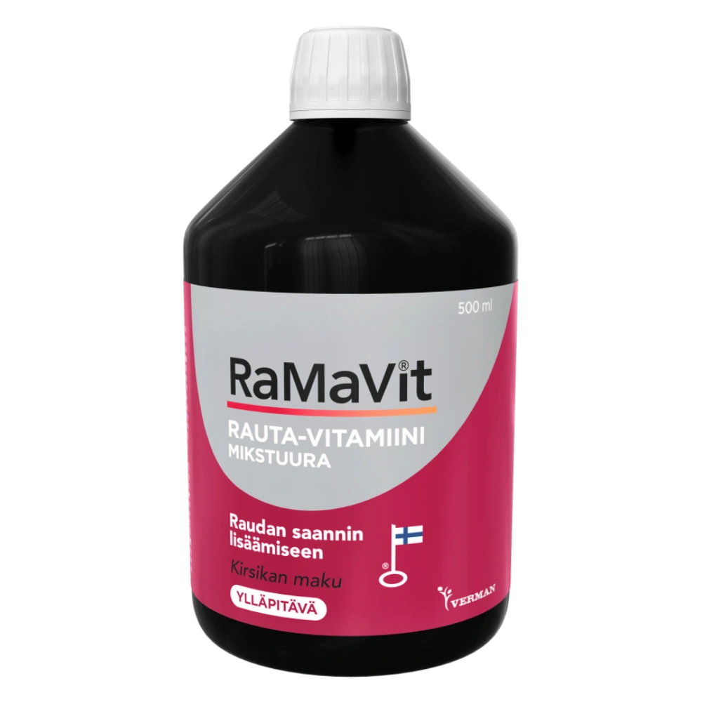 RAMAVIT Mikstuura nestemäinen rauta-vitamiinivalmiste 500 ml