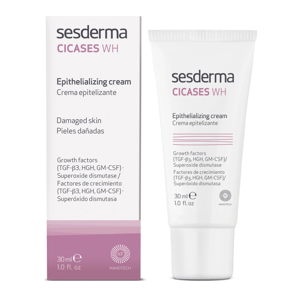 SESDERMA Cicases WH Epithelizing Cream epitelisoiva voide kuivalle ja herkälle iholle 30 ml