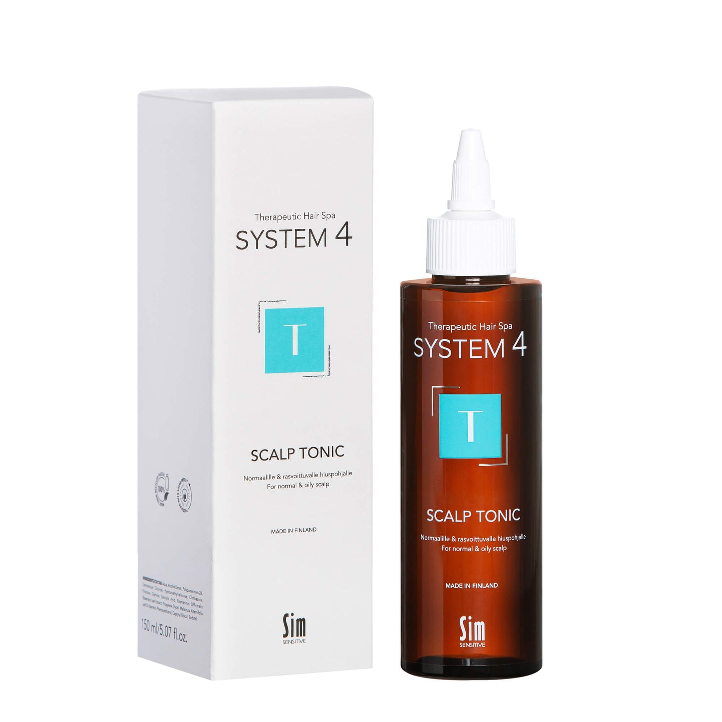 SYSTEM 4 Scalp Tonic T hoitoneste normaalille ja rasvoittuvalle hiuspohjalle 150 ml