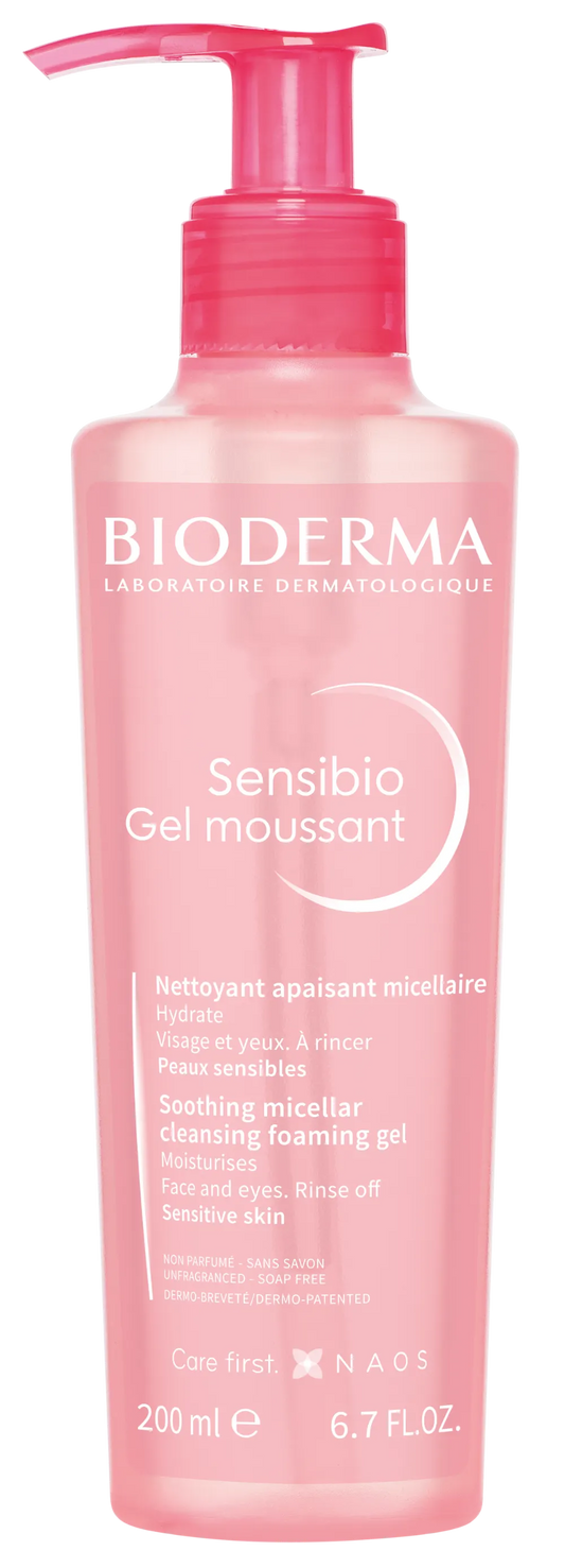 BIODERMA Sensibio soothing micellar cleansing foaming gel puhdistusgeeli 200 ml
