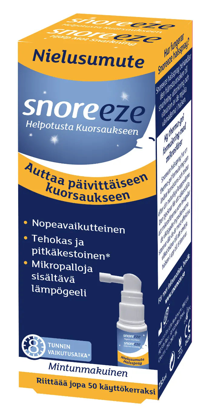 SNOREEZE Throat Spray nielusumute kuorsaukseen 23,5 ml