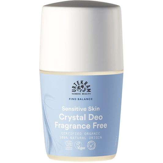 URTEKRAM Fragrance Free Crystal Deo kristallideodorantti 50 ml