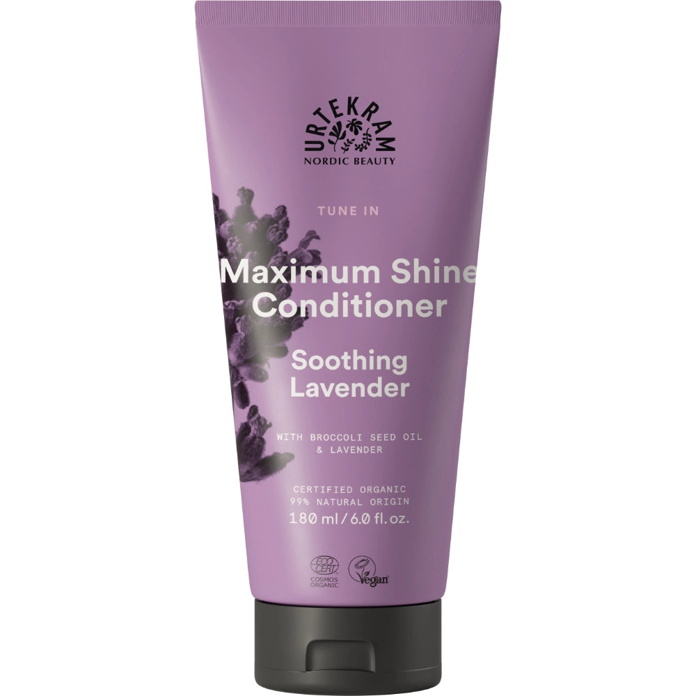 URTEKRAM Soothing Lavender Maximum Shine hoitoaine 180 ml