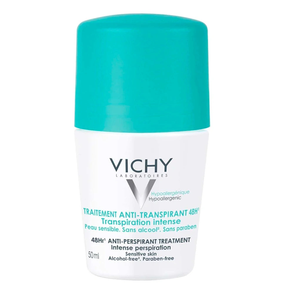 VICHY Deo 48H Antiperspirant Intense Perspiration Roll-on voimakkaaseen hikoiluun 50 ml