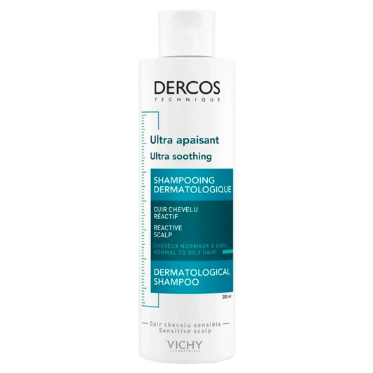 VICHY Dercos Ultra Soothing rauhoittava shampoo normaaleille hiuksille 200 ml