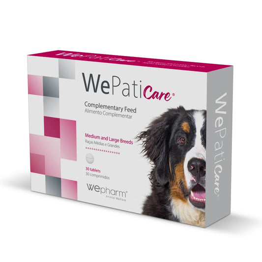 WEPATICARE Medium & Large Breeds täydennysrehu koirille ja kissoille 30 tablettia