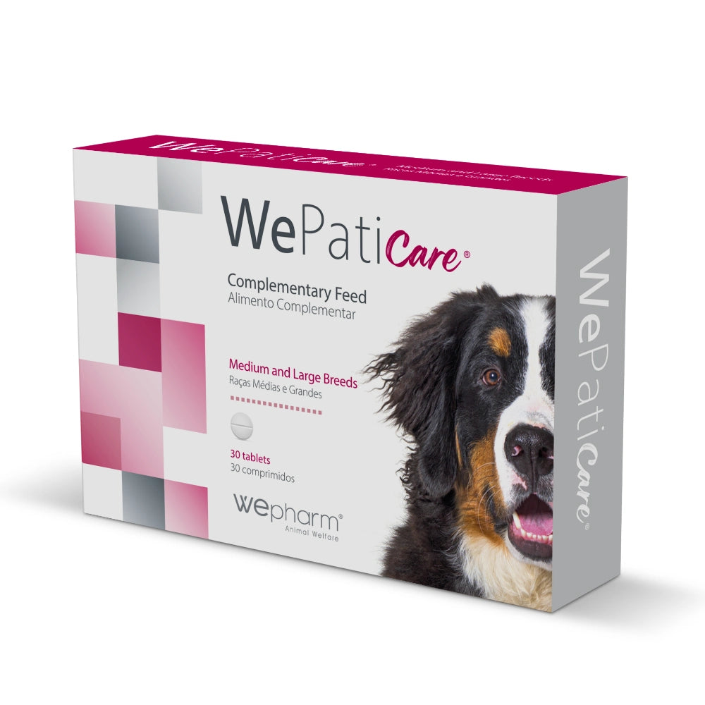 WEPATICARE Medium & Large Breeds täydennysrehu koirille ja kissoille 30 tablettia