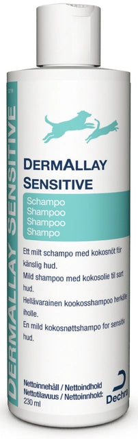 DERMALLAY Sensitive shampoo koirille ja kissolle 230 ml