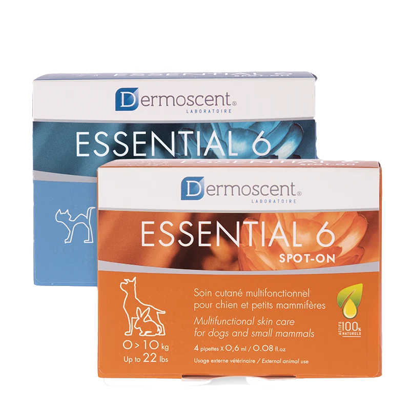 DERMOSCENT Essential 6® spot-on rasvahappovalmiste kissalle 4x0,6 ml