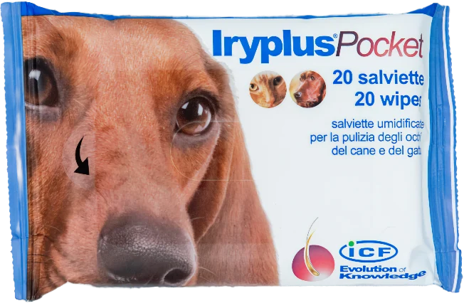 IRYPLUS Pocket silmän alueen puhdistuspyyhe koirille ja kissoille 20 kpl