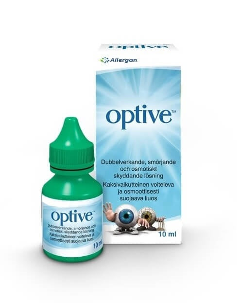 OPTIVE Lubricant eye drops kostuttava simätippa