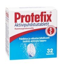 PROTEFIX PUHDISTUSTABLETIT HAMMASPROTEESILLE 32 KPL