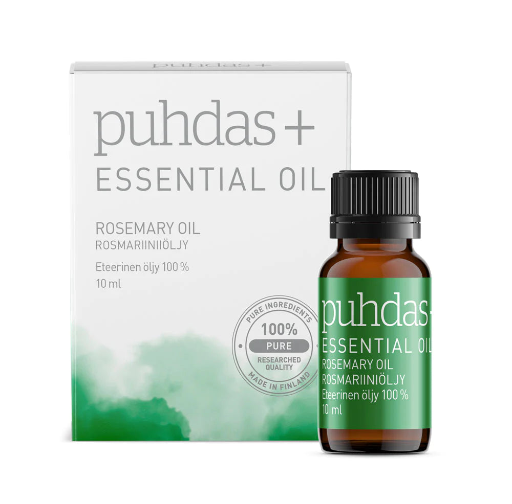 PUHDAS+ 100 % essential oil rosemary eteerinen rosmariiniöljy 10 ml